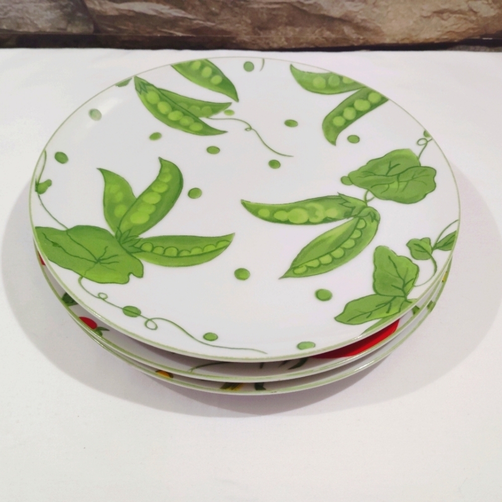 Vintage Franci Taste Setter Vegetable Polkadot Small Dishes Villa Vanilla - Picture 12 of 15